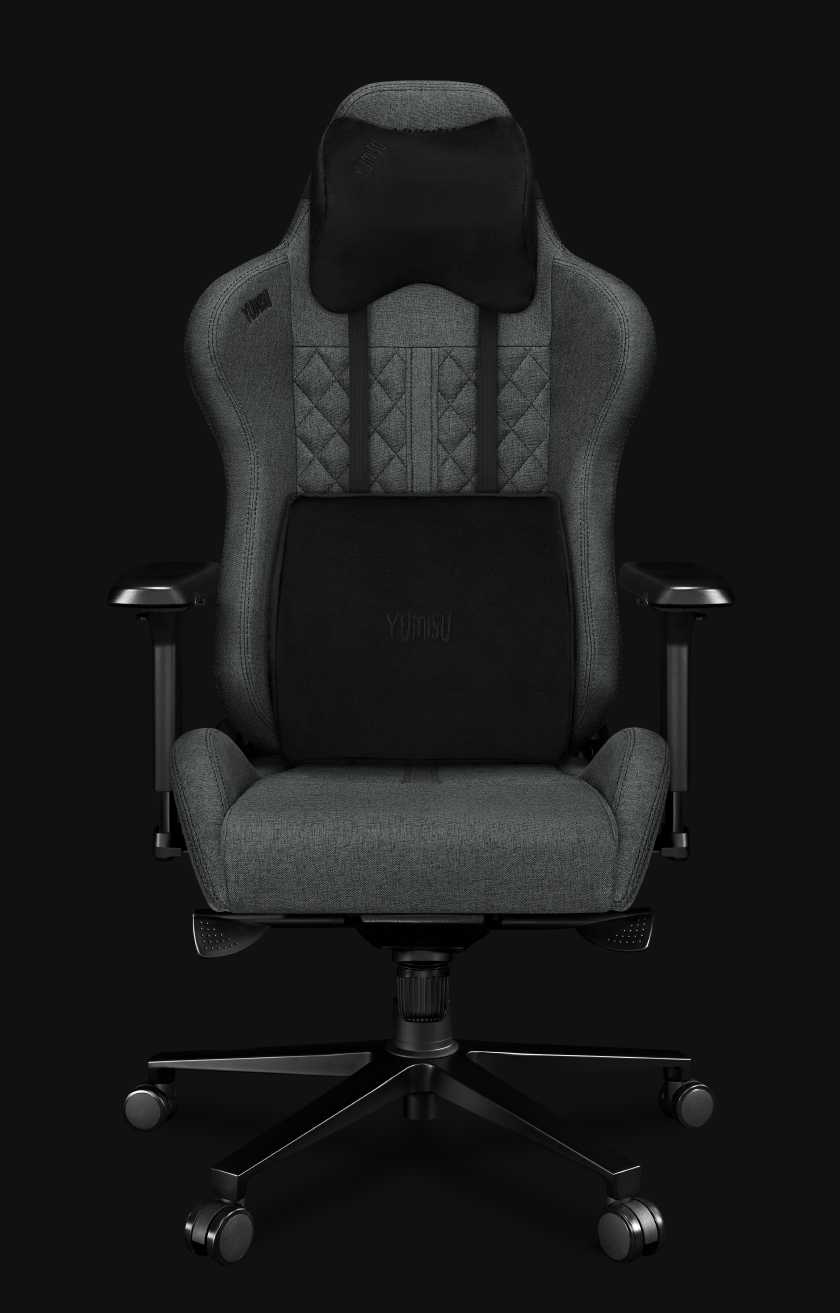 Fotel Biurowy YUMISU 2050 Materiał GRAY/BLACK